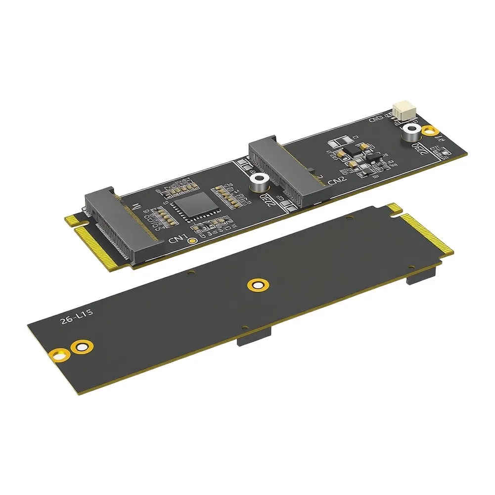 Key-M Based Adapter Card Supporting For NVMe SSD and Key-E Module with Plug-and-Play Functionality and No Drivers
