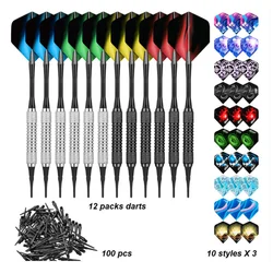 1 Set Dart Set Multiple Styles Darts Flights Professional Darts Soft Plastic Tips Set For Electronic Dartboard Accessories