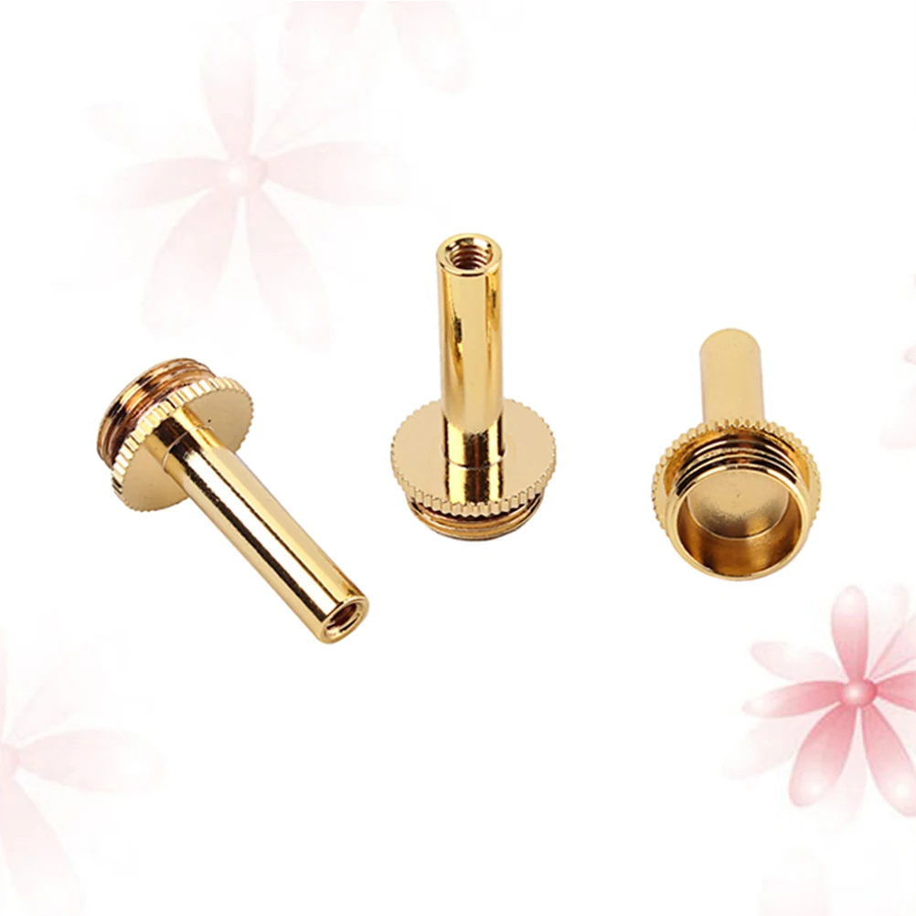 

3 Pcs Trumpet Connecting Rod Durable Valve Oil Screw Case Brass Instrument Parts Replacement Repair Tool Lightweight Easy to Use