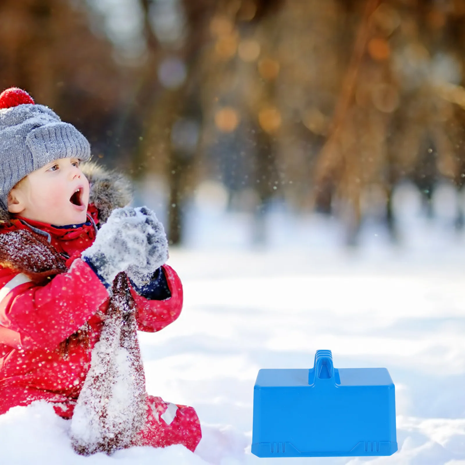 2 pezzi di blocchi di costruzione stampo per mattoni da neve terreno per bambini invernali suite di giocattoli Sandcastle fondotinta fai da te mattoni da viaggio per bambini