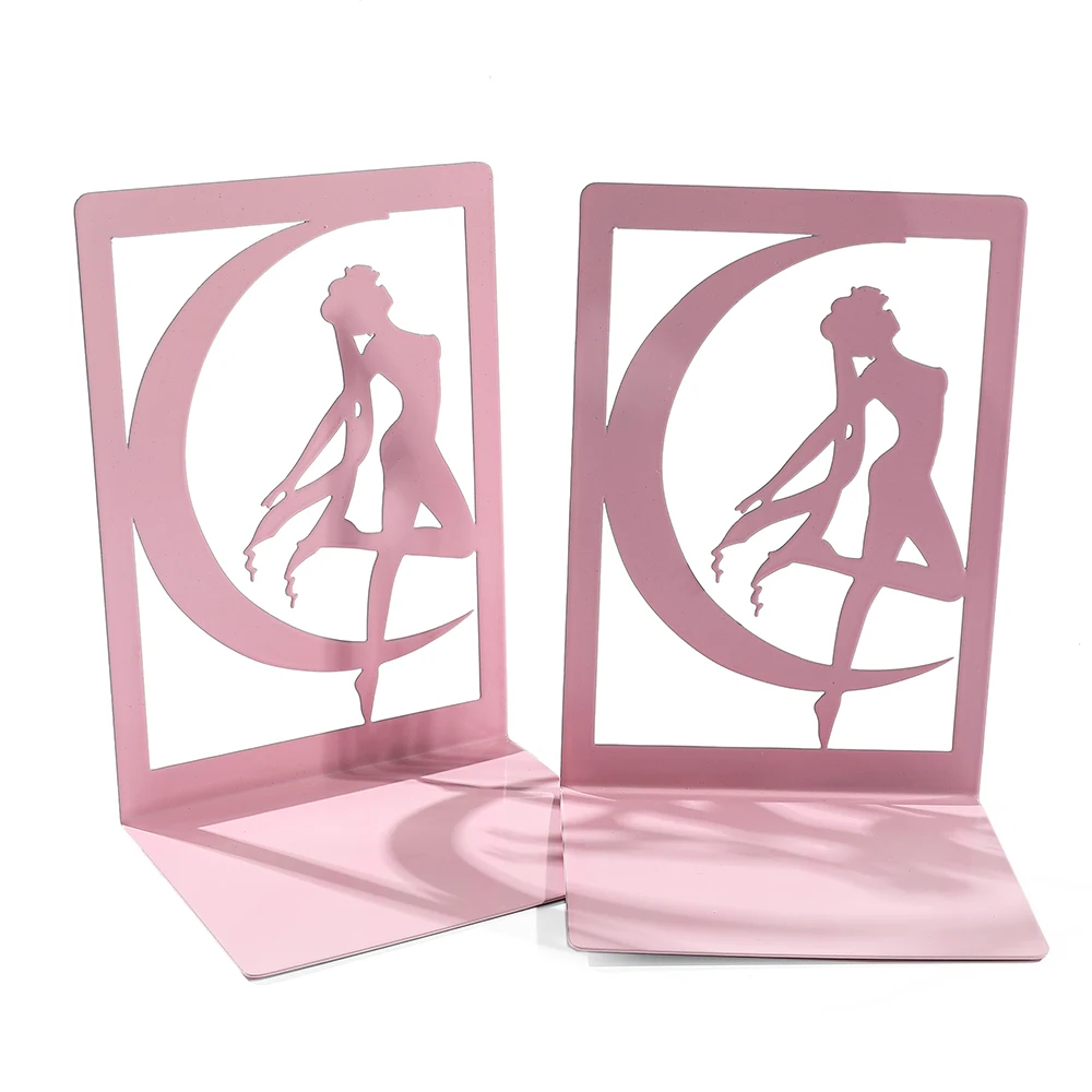 Anime Pink Metal Bookshelf - The Perfect Gift for Manga Fans and Book Collectors, School and Office Supplies