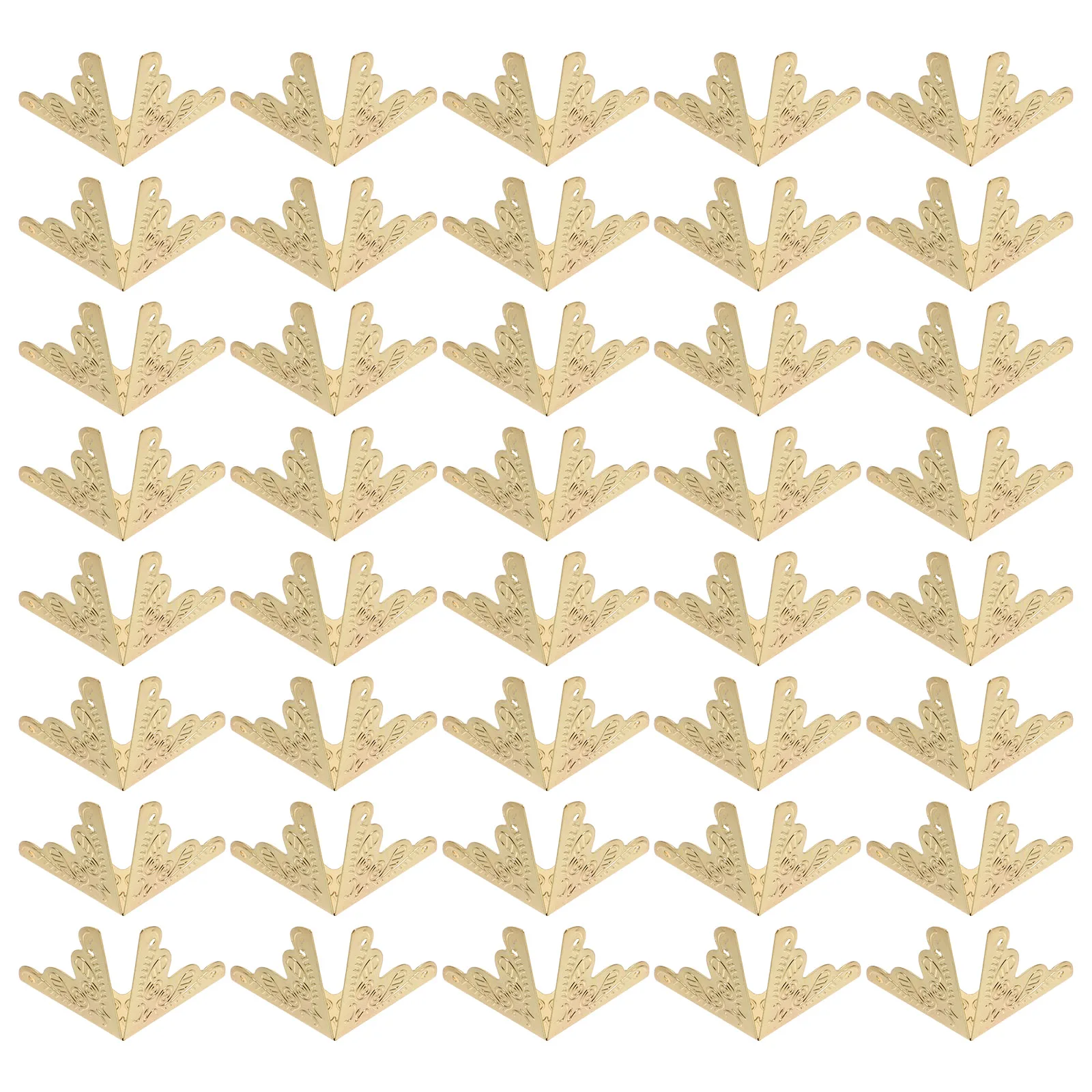 

100Pcs Vintage Corner Protectors Box Corners Guards Decorative Chest Furniture Brackets Style