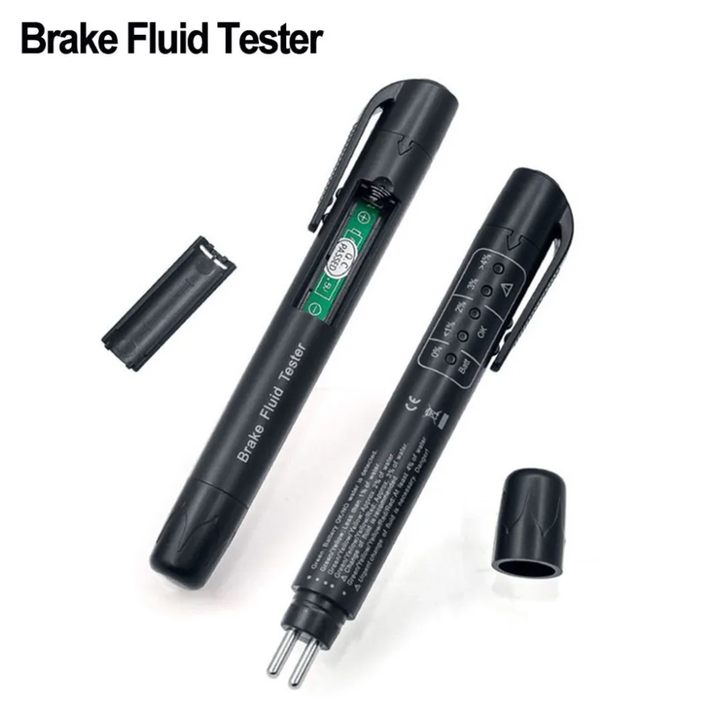 Diagnostic Tools 5 LED Brake Fluid Tester Pen Mini Accurate Brake Oil Tester Pen Digital Tester for DOT3/DOT4