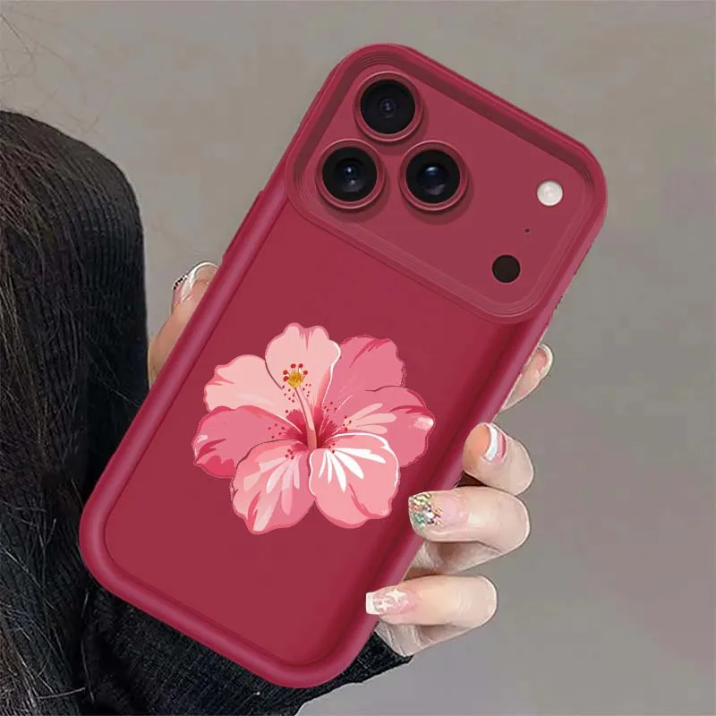 Beautiful Flowers For Apple iPhone 17 16 15 14 13 12 11 Pro Max Plus Air Mini Eye Ladder Phone Case Cover
