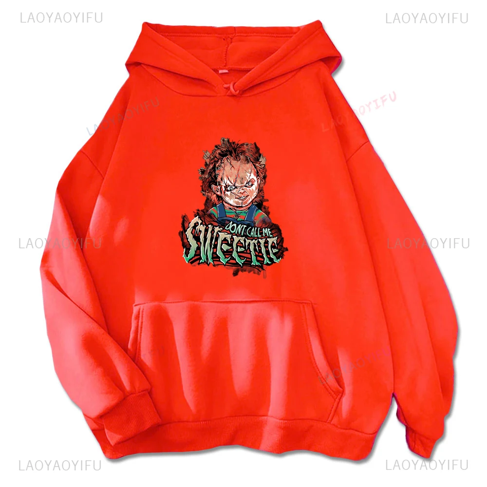 

Scary Ghost Baby Scary Print Long Sleeve Hoodie Loose Casual Men's and Women's Clothing Suitable for Fall and Winter Season