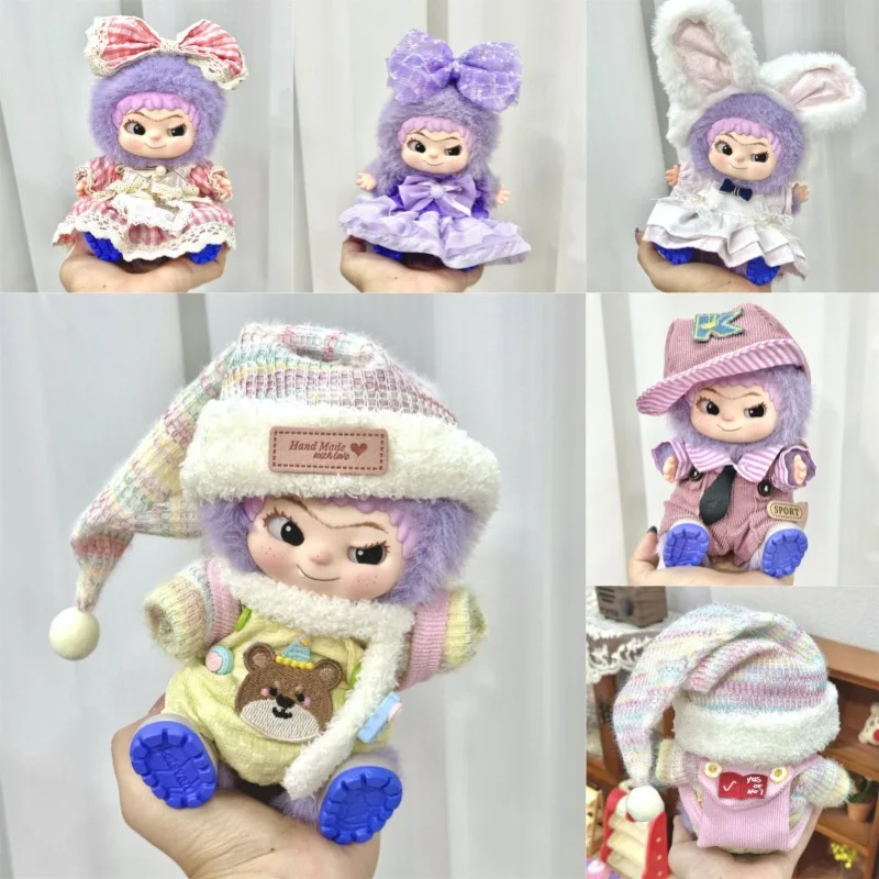 مجموعة ملابس الدمى القطيفة العصرية من WAKUKU - مجموعات ملابس الحفلات الغامضة اللطيفة لدمى BJD OB11 Blythe بمقياس 1/12