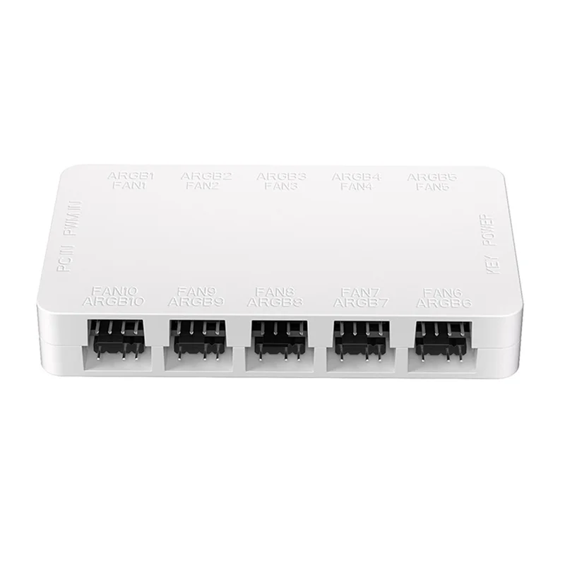 رائع ARGB مروحة التبريد Hub10-Port 4Pin 5V-3Pin وحدة تحكم بالمروحة مع علبة كمبيوتر مغناطيسية الإضاءة PWM مروحة الفاصل