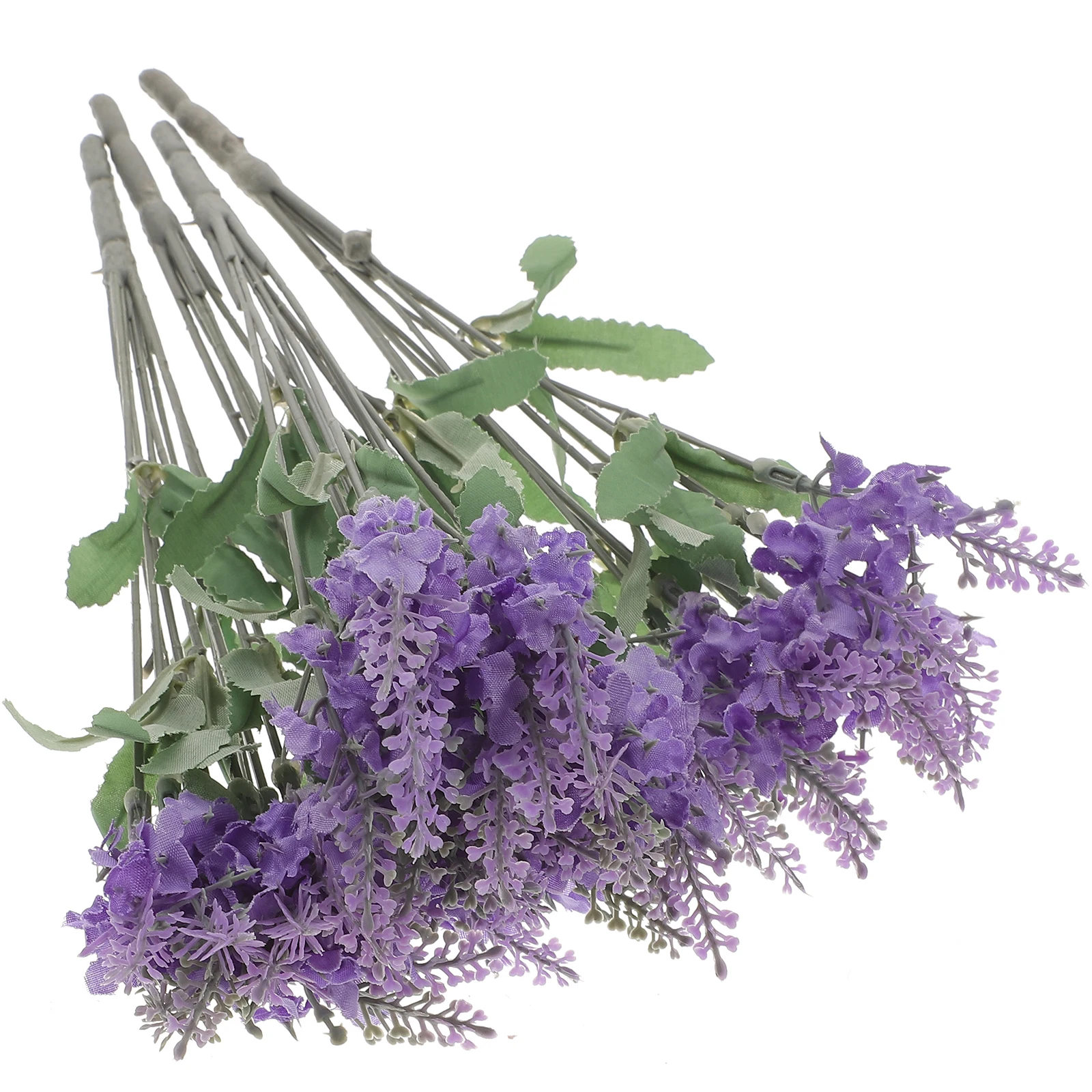 

4 Pcs Bouquet of Lavender in Silk Cloth Elegant Artificial Fake Plants Faux High Quality