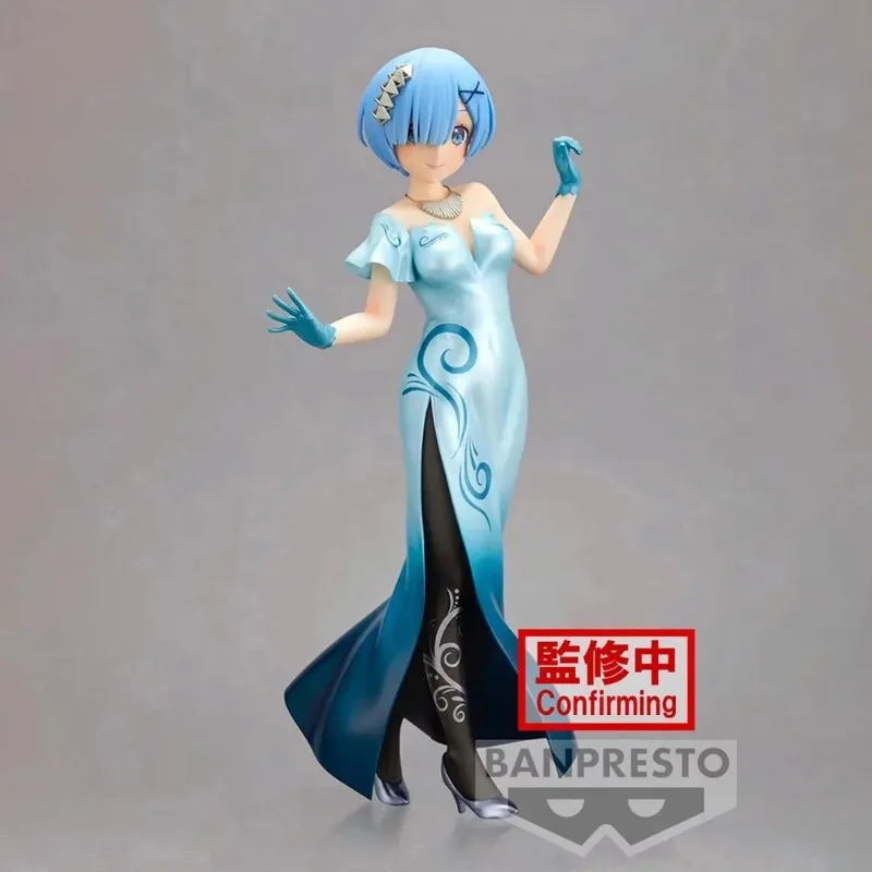 Bandai Original Banpresto Anime Re:Life in a different world from zero GLITTER & GLAMOURS Rem & Ram Action Figure Model Toys