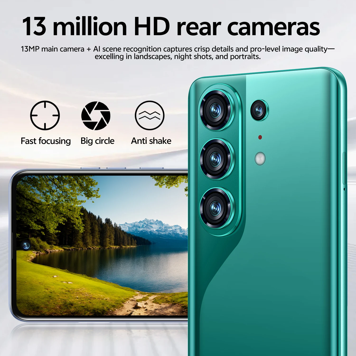 IVMI Global XS 26ULTRA Unlocks Smartphone 6.85-inch Android 3GB Memory 16GB ROM Face ID 4G Network Google Play Store Phone