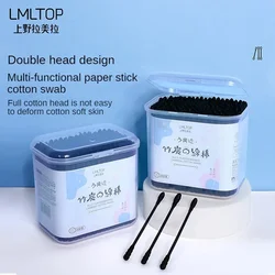 Cotton swab lip brush eyelash makeup brush ear cleaning stick double headed cotton swab eyelash extension applicator makeup tool