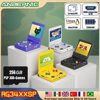 ANBERNIC RG34XXSP Flip Handheld Console 3.4IPS Screen Video Game Consoles Linux H700 Supports WIFI 64bit 256G PSP Game RG 34XXSP