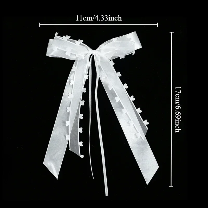 10/20 шт. ленточные банты с сердечком любви, свадебное украшение для автомобильного стула, подарочная упаковка, атласные ленты, банты, реквизит для фотосессии на день рождения, бант
