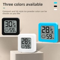 Household Temperature and Humidity Meter, Bedroom, Indoor Mini Portable Humidity Digital Electronic Temperature Detection Table