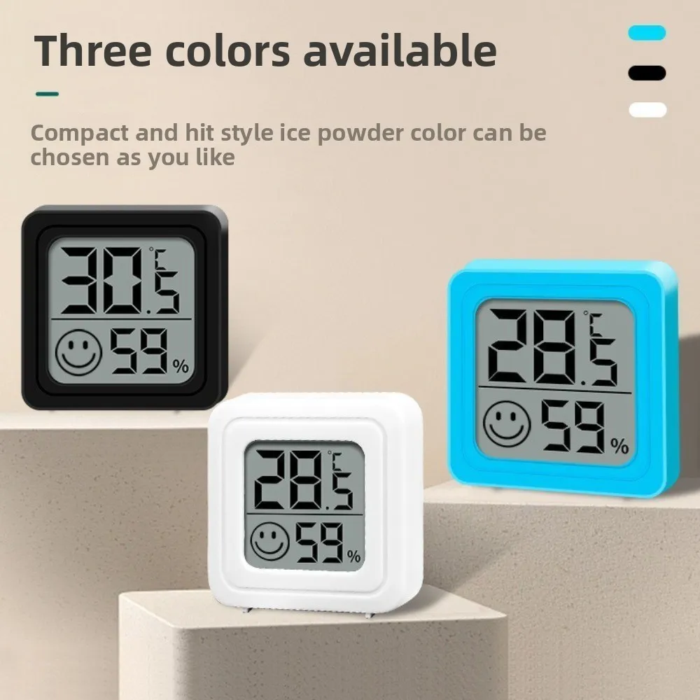 Household Temperature and Humidity Meter, Bedroom, Indoor Mini Portable Humidity Digital Electronic Temperature Detection Table