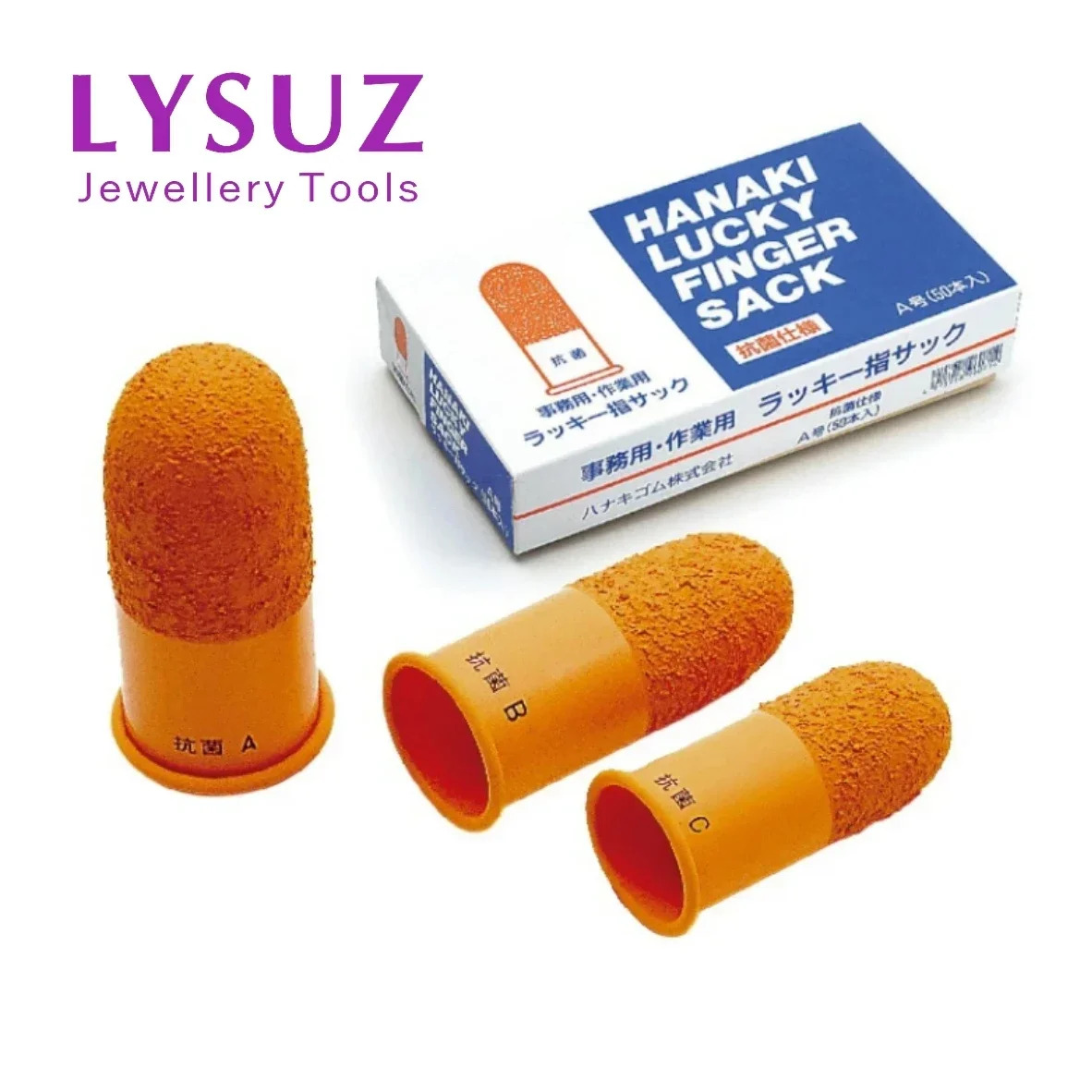 

3 шт., мешок Hanaki Lucky Finger, резиновые защитные ограждения для пальцев, антимикробная, противоскользящая защита кончиков пальцев в рабочем процесс, Япония