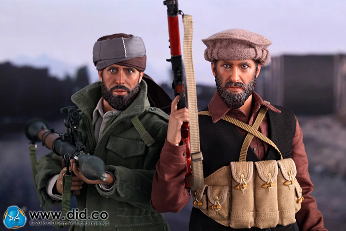 

DID I80111&I80112 1/6 The Soviet Afghan War 1980s Afghanistan Civilian Fighter 12''Male Soldier Action Figure Full Set Model Toy