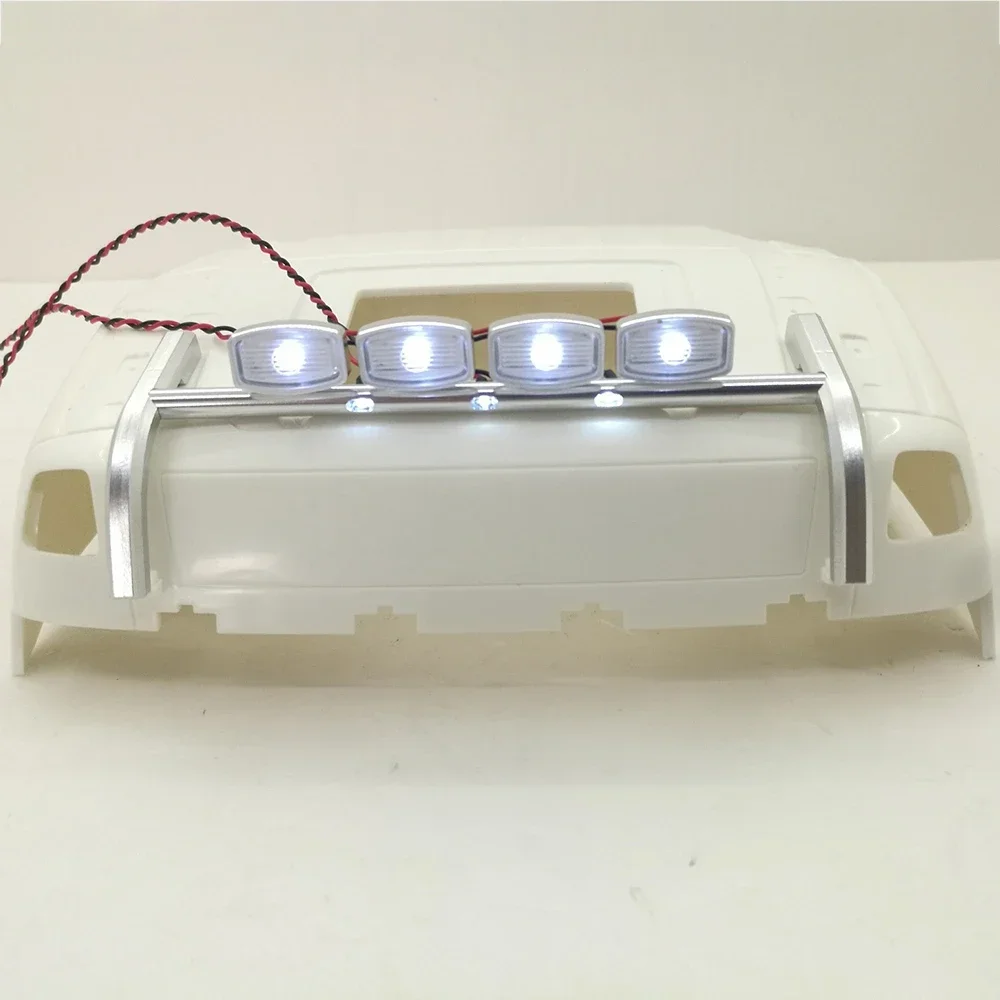 All Metal CNC Aluminum Alloy LED Dome Light Spotlight For 1/14 Tamiya RC Truck For Volvo 56360 F16