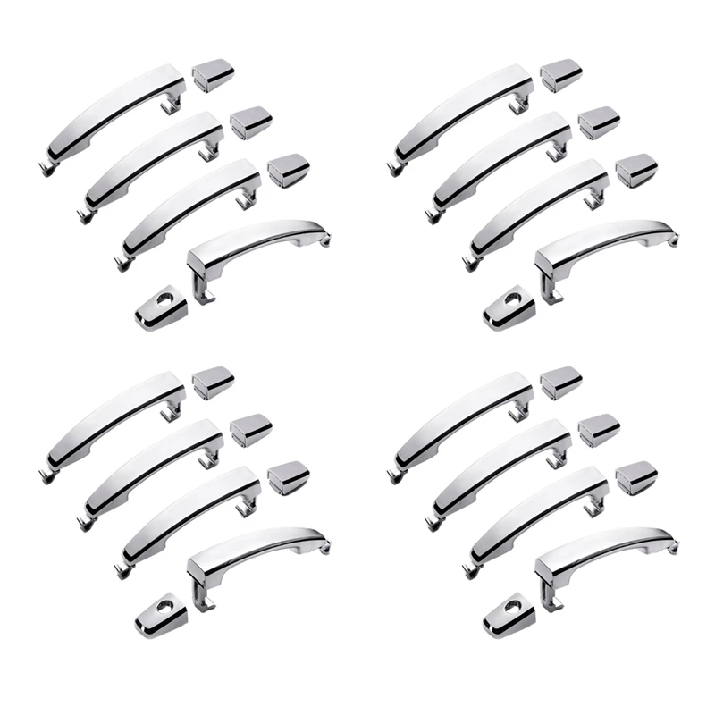 16Pcs Chrome ABS Door Outer Handle Covers For Chevrolet Captiva Sport/Aveo/Saturn Vue 96468254 96468266 96468266