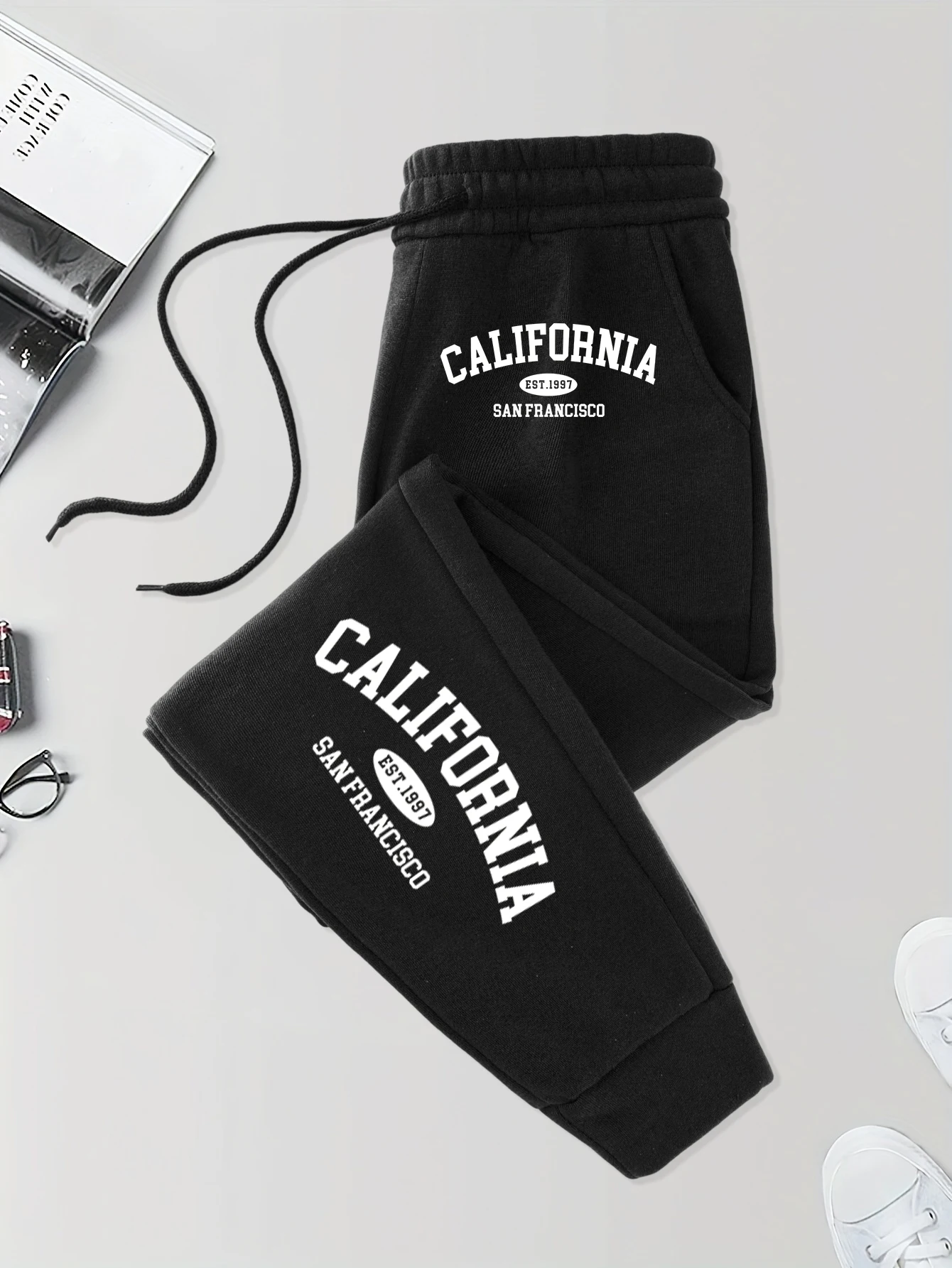

California San Francisco Est 1997 Pattern Britches Unisex Gothic Casual Pants Drawstring Warm Long Pant Fashion Soft Sweatpants