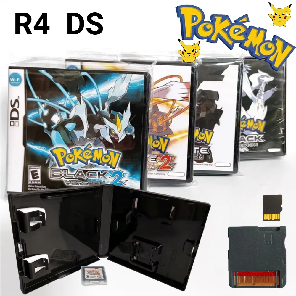 

Boxed R4 DS Game 23In1 Pokemon Series Memory Card for NDS 3DS Video Game Console Pokemon HeartGold SoulSilver Platinum USA Card