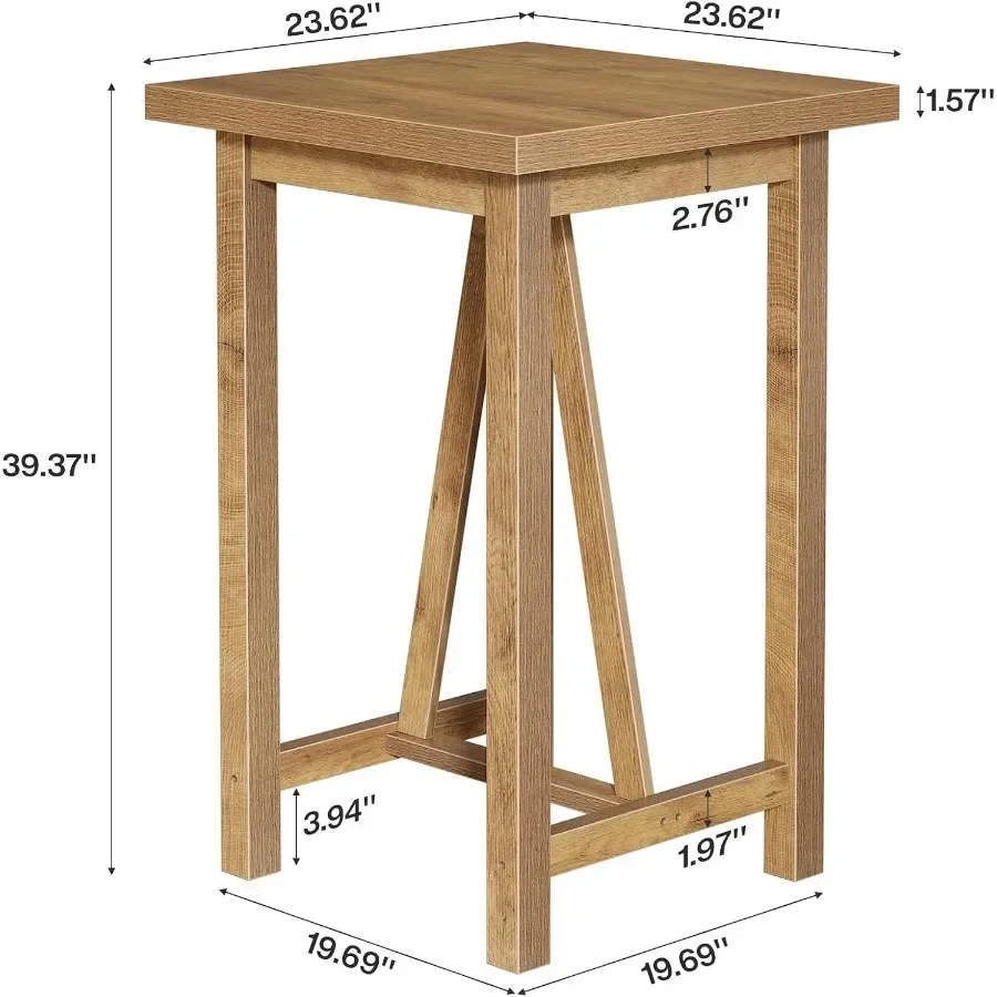 Square Bar Table, 39.4