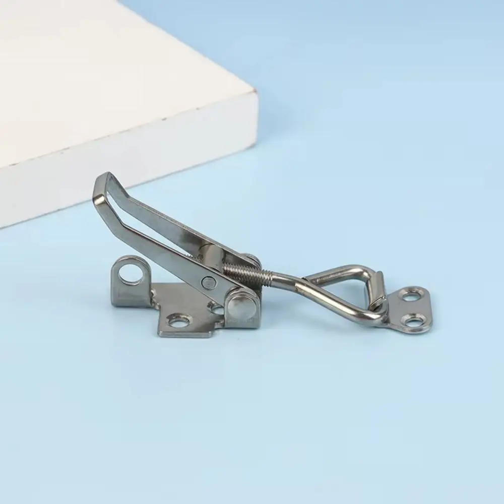 304 Stainless Steel Marine Latch Quick Clamp Adjustable Marine Clamp Lock Anti-Rattle Latch Corrosion Resistant Locker Lock