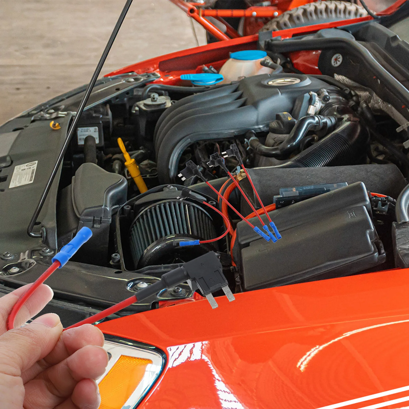 

8pcs Car Fuse Holder Kit Inline Fuse Taps Automotive Standard Plug Socket For Dash Cam Circuit Protection Wire Adapter