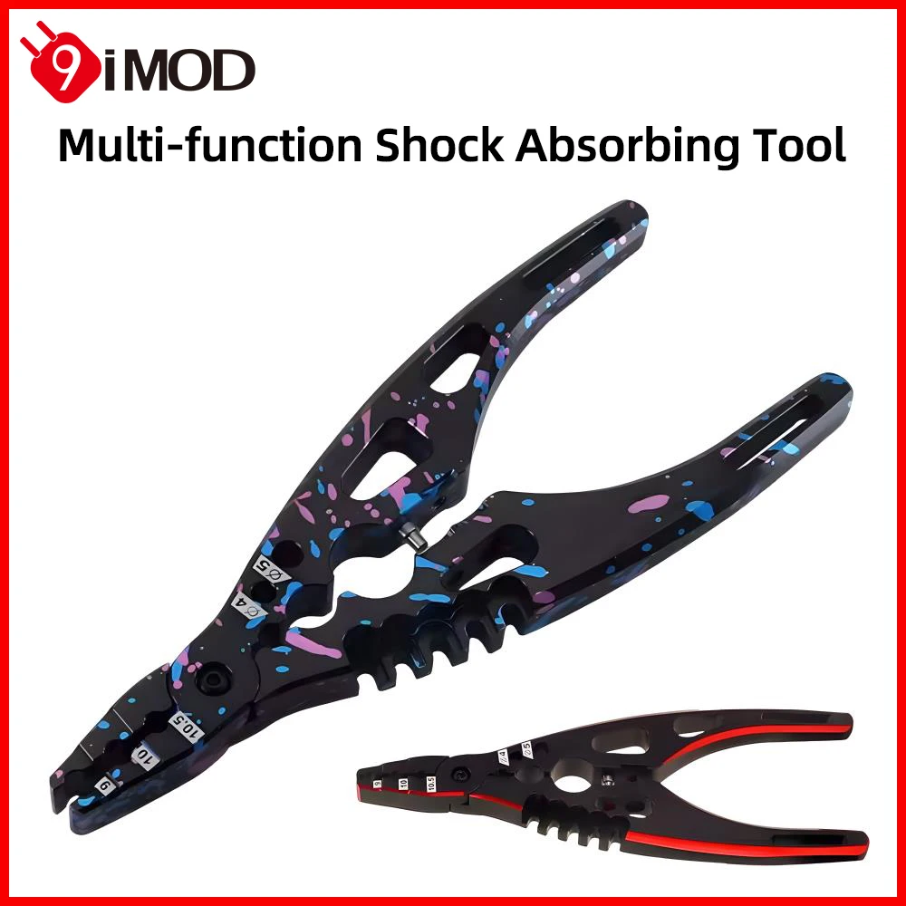 

9IMOD Shock Absorber Pliers Multi-function Repair Tools Professional Metal Clamp Shock Pliers Ball Head Clip For 1/8 1/10 RC Car