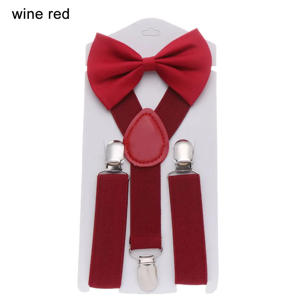 Children's Adjustable Suspenders with Bow Tie