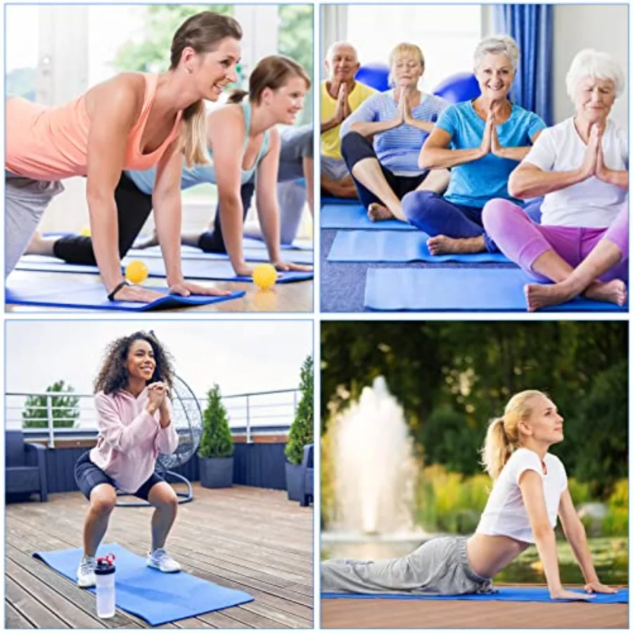 16 Pack 3 mm Thick NonSlip Yoga Mat for Women and Men Ideal for Gym Home Workout Yoga Pilates Fitness Training Indoor Exercise