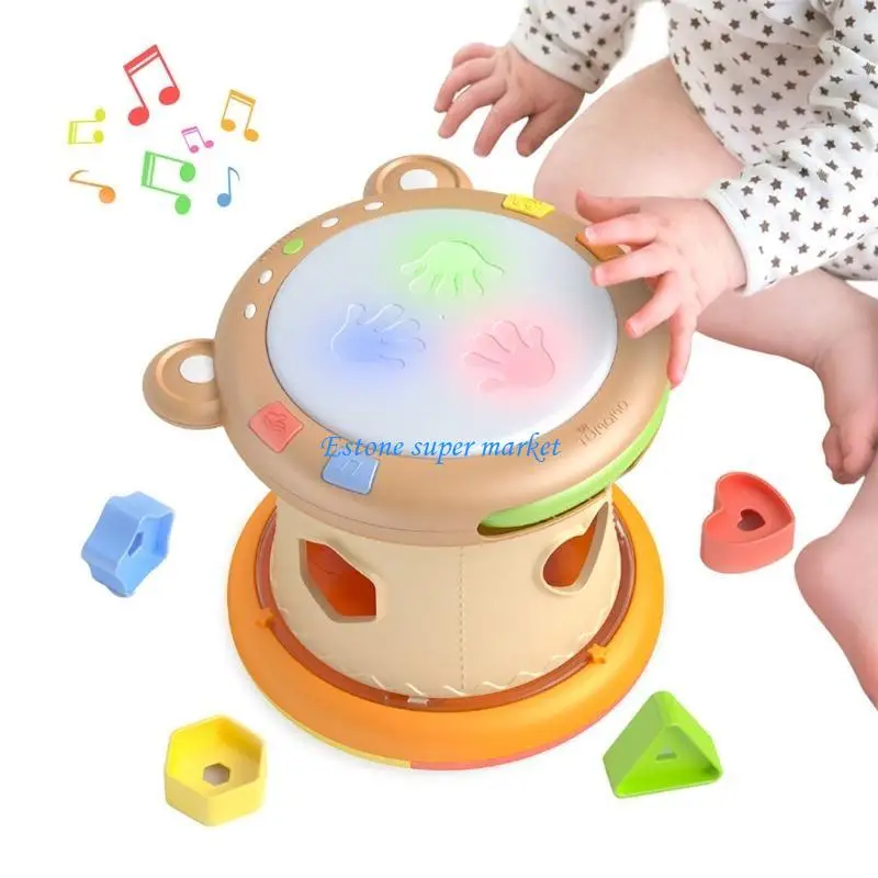 090B Electric Educational Toy Early Learning Beat On Toy for Baby Beat On Drum Toy