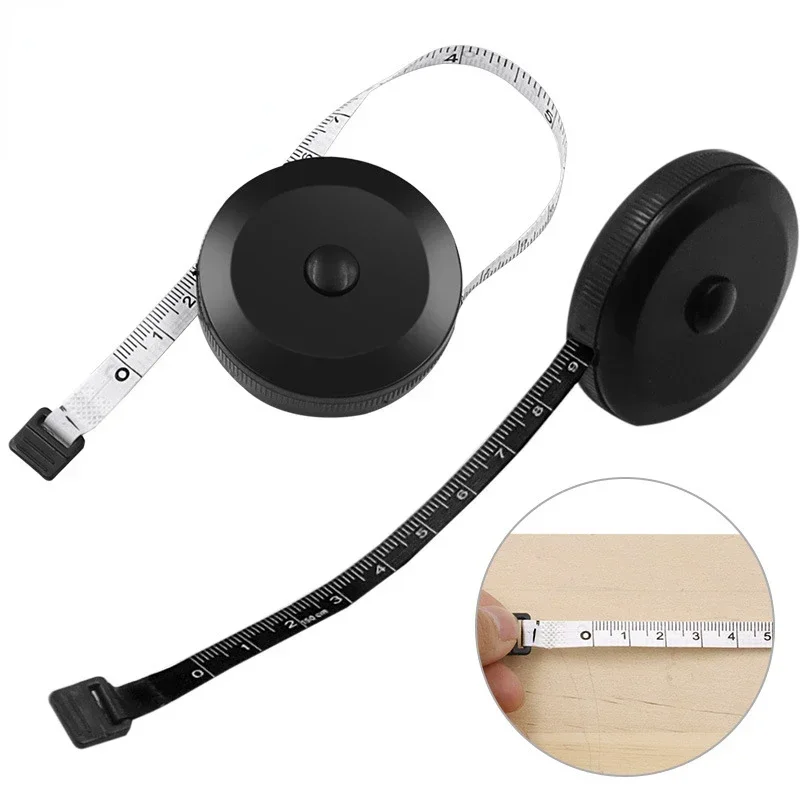 

150cm Mini Tape Meter Tape Tailor Ruler Keychain Measuring Tape Clothing Size Measure Portable Sewing Tools Accessory