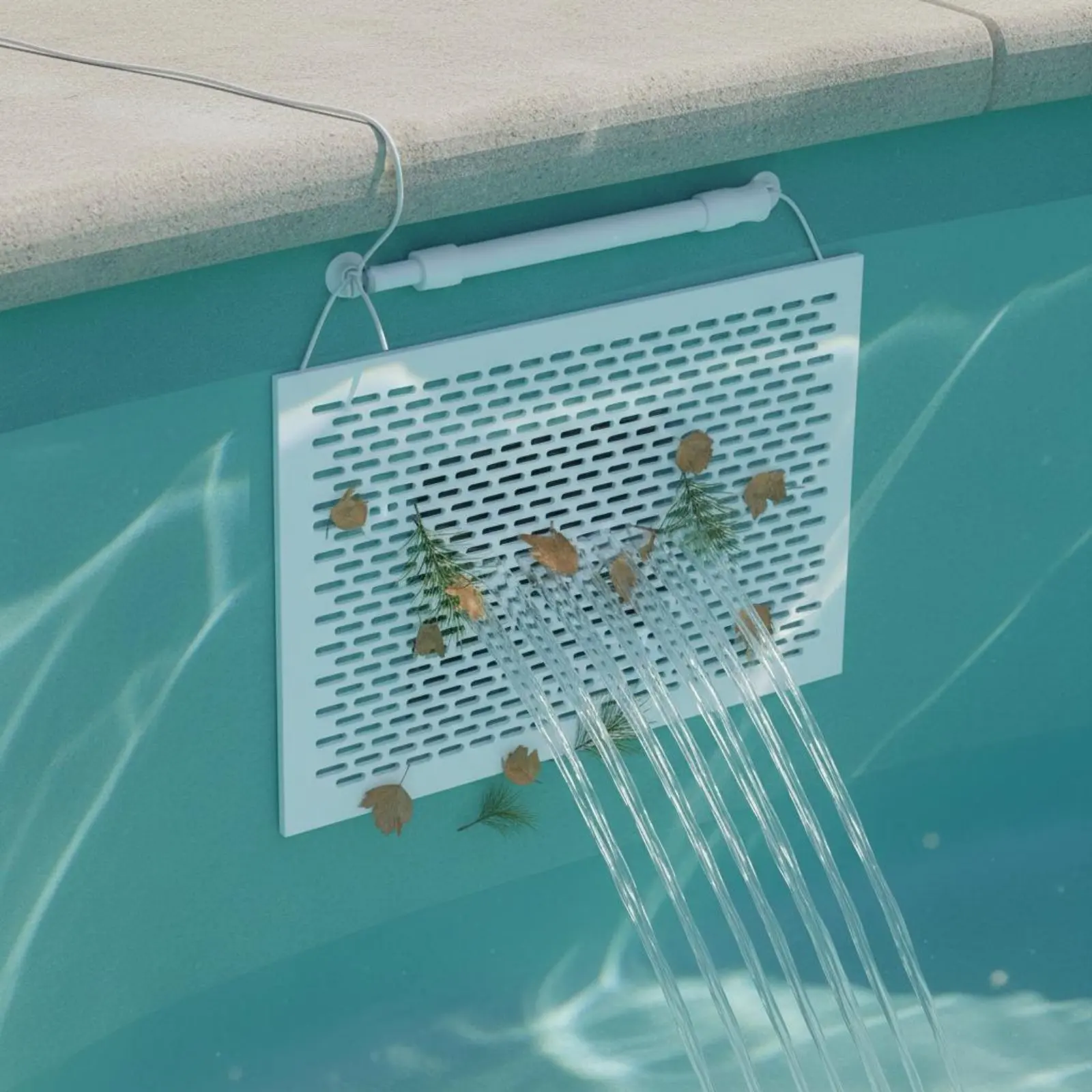 Pool Skimmer Foliage Net Saves Time & Effort Adjustable Skimmer Guard Kit Pool Debris Barrier Screen Easy Installation view 2