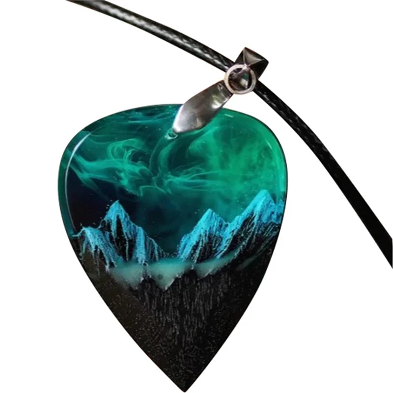 Púas de guitarra Púas de guitarra creativas Púas de tocar guitarra en estilo aurora boreal, para fiestas, bares, actuaciones en campus B