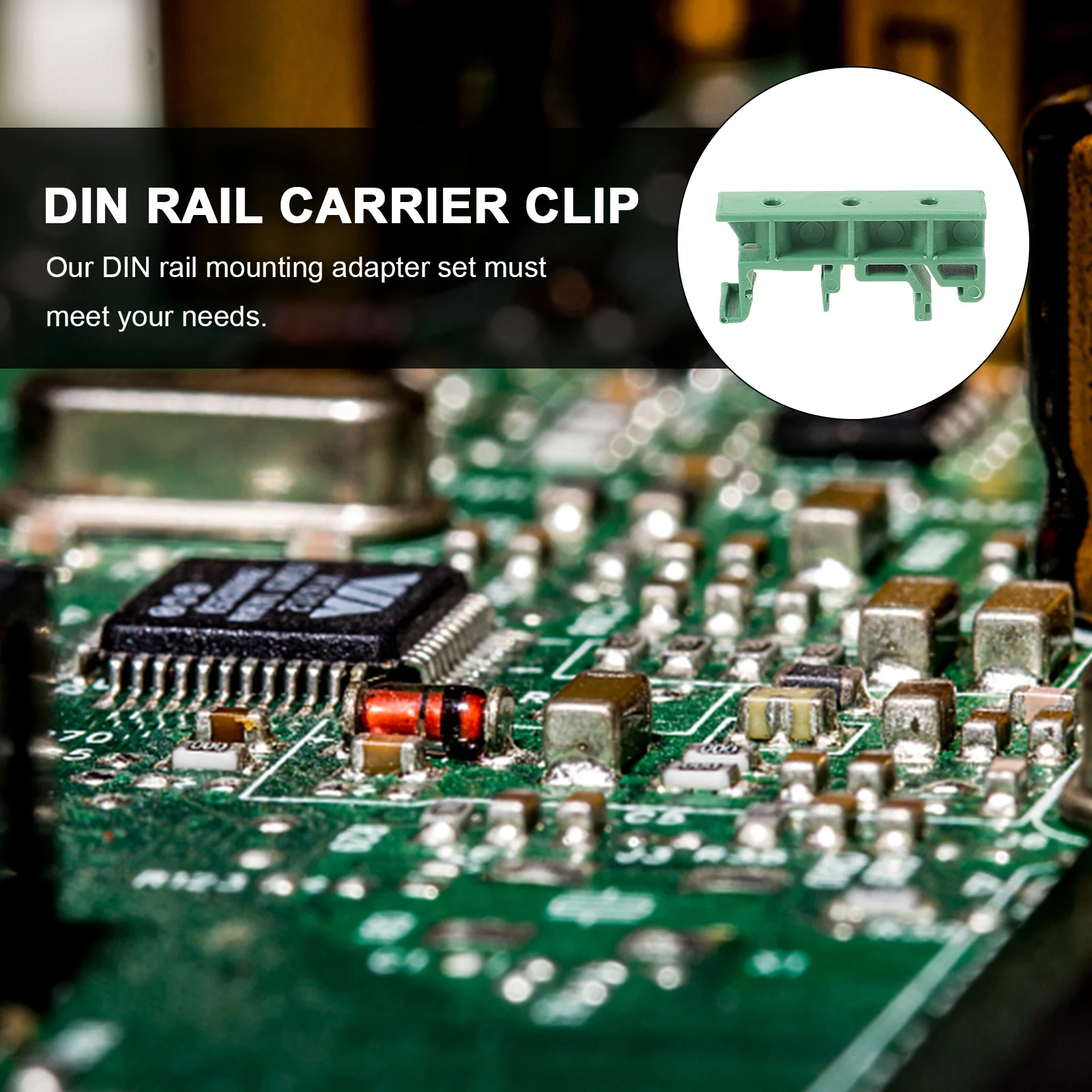 

10Sets Din Rail Pcb Mounting Brackets Adapter Clips Durable Circuit Board Holders Electrical Bracket for Fixing