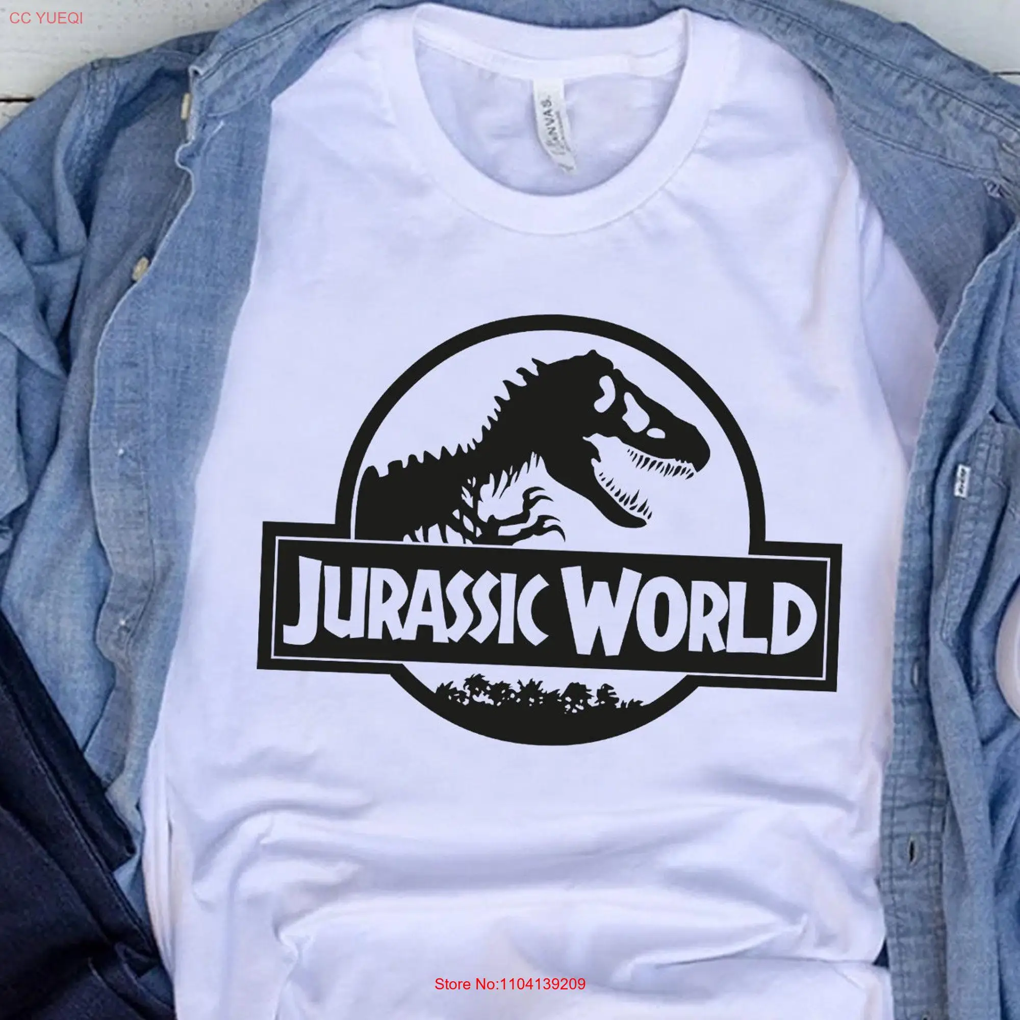 Jurassic World T Shirt Family Vacation Dinosaurs Visit Isla Nublar Vintage rex Wrong Park long or short sleeves