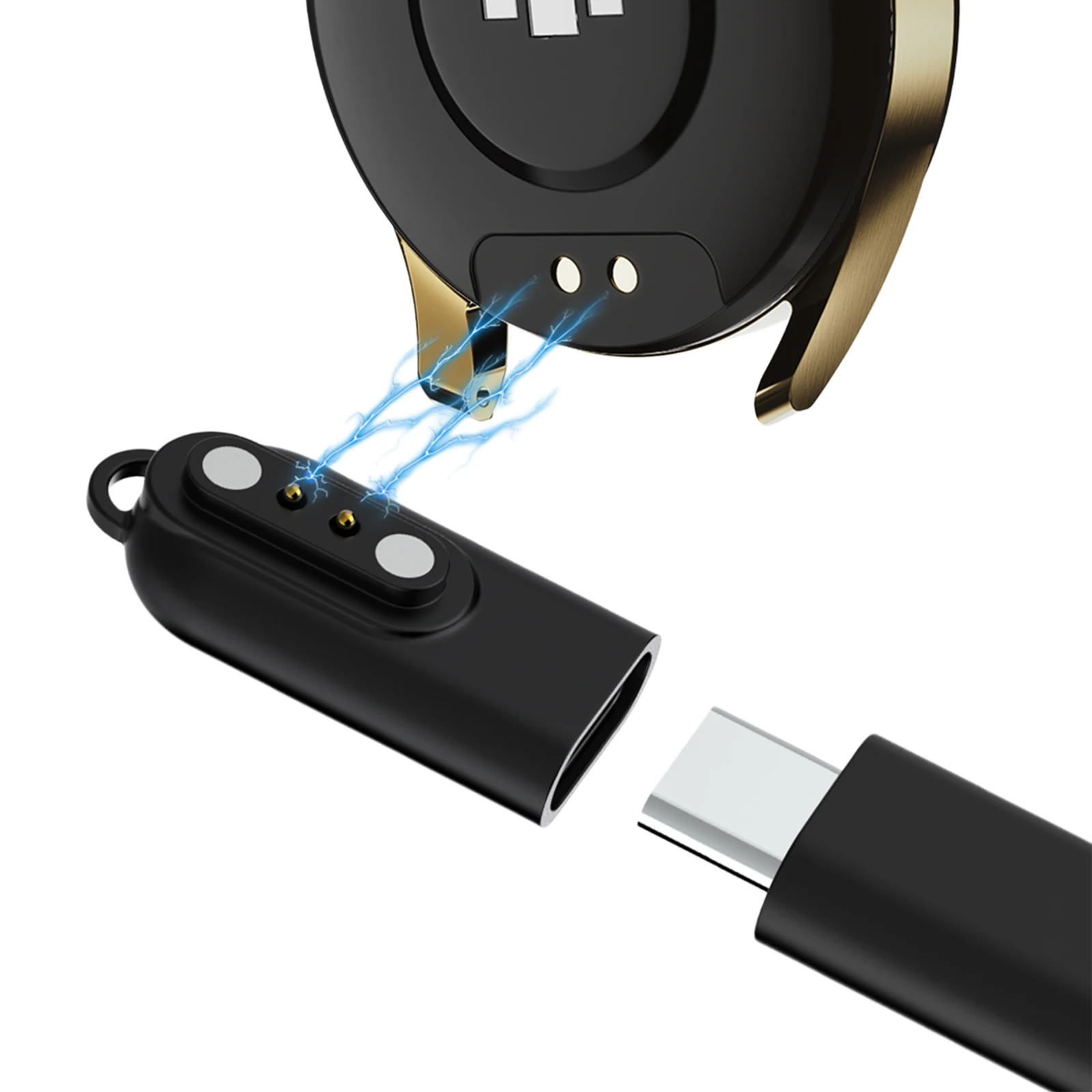 Type-C Magnetic Charger Cable Converter for Willful IP68/ID205L/SW021 Blackview R3 Watch 2 Pin Charging Adapter Lightweight view 4