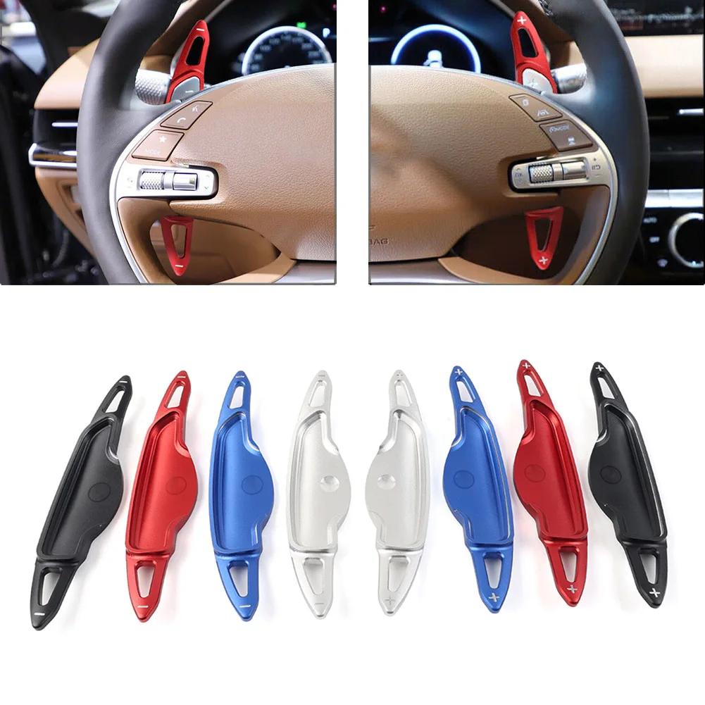 

Aluminum Alloy Car Steering Wheel Paddle Shifter Extension For Genesis GV70 GV80 G80