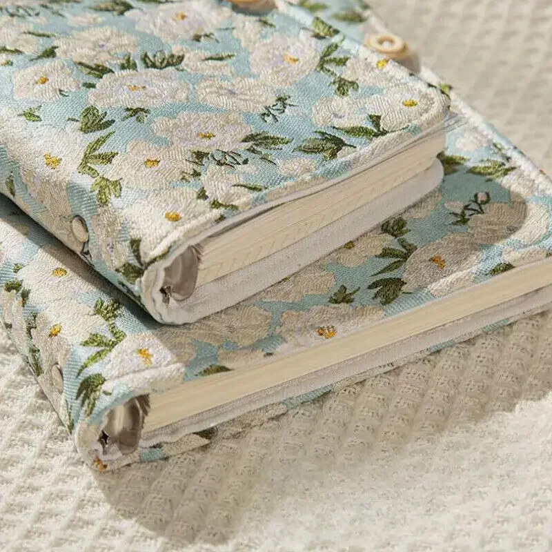 A5 a6 pastas destacáveis scrapbook caderno floral escrita livro em branco portátil estudantes blocos de notas material escolar escritório