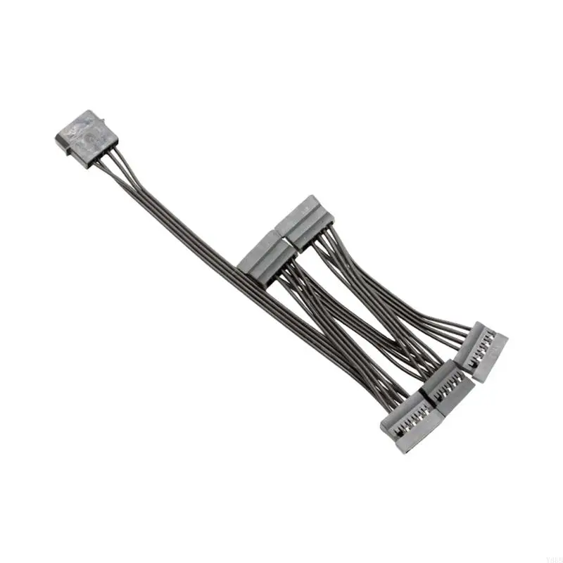 Y88b 15 pin macho para 3/4/5/6 Big 4pin extensão energia feminina 15pin alimentação alimentação para PC