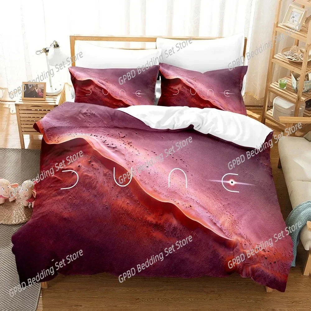 

3D Print Dune Bedding Set Single Twin Double Queen King Cal King Size Bed Linen Set
