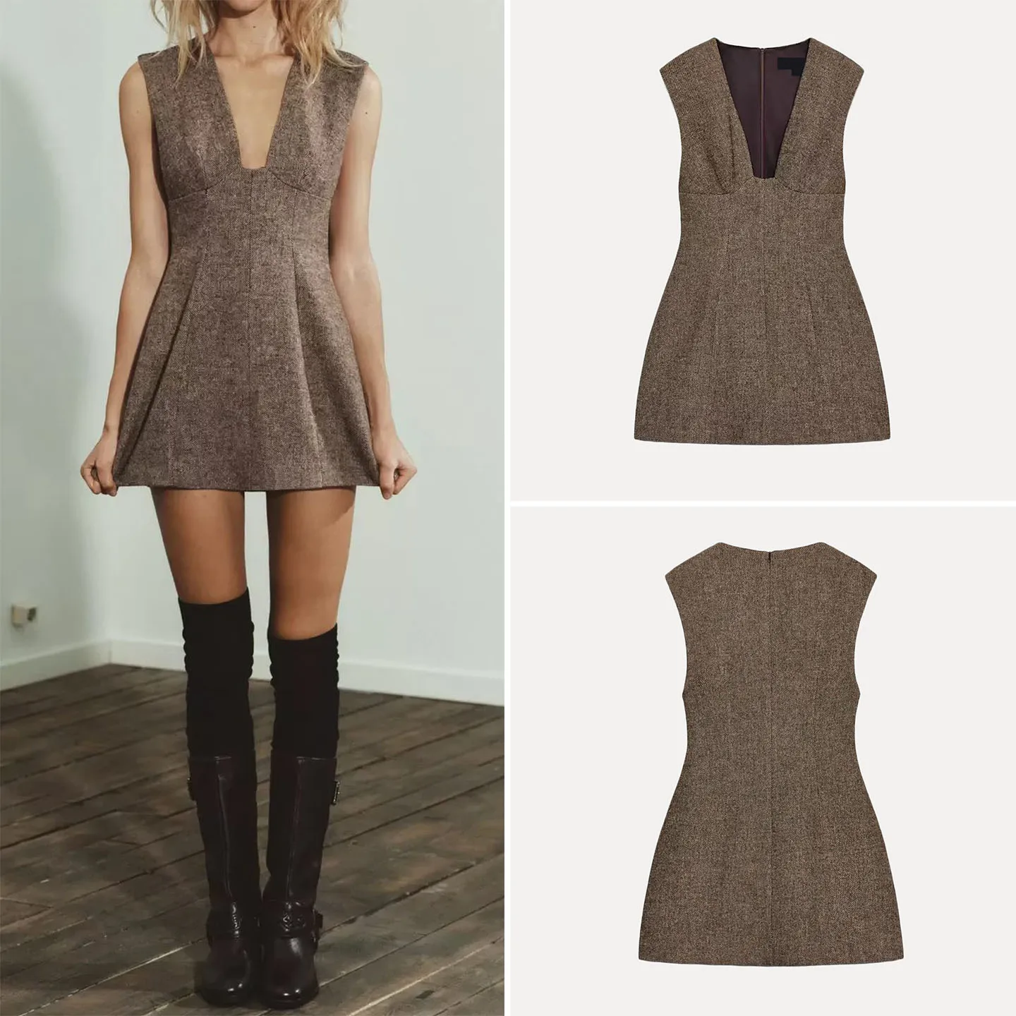 خريف 2025 تنورة نسائية جديدة من Faion Personali ort Dr متعددة الاستخدامات للتنقل Dr على شكل حرف a Sle ملابس يومية غير رسمية