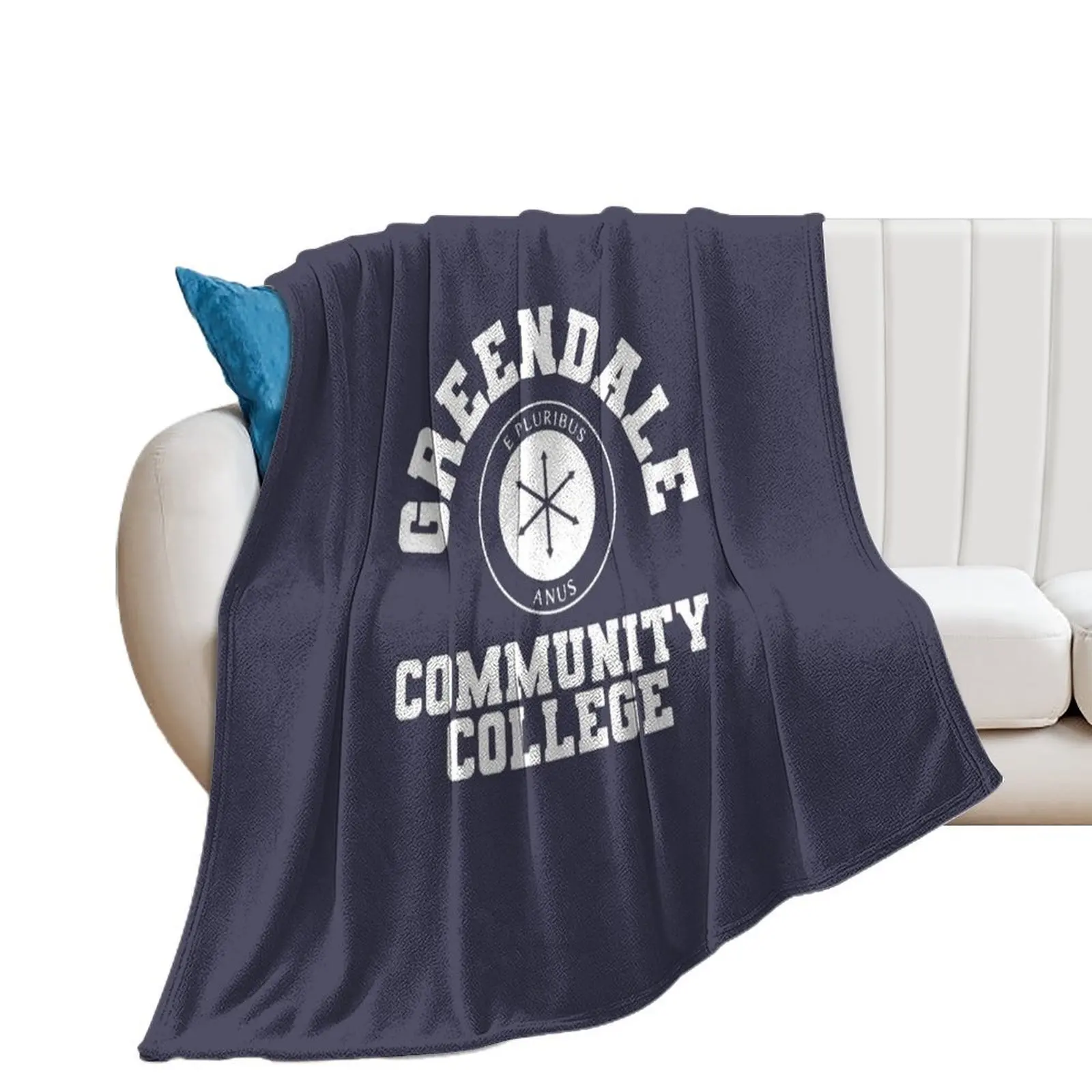 greendale community collage Throw Blanket Hairy Decorative Sofas warm winter Blankets For Baby Blankets