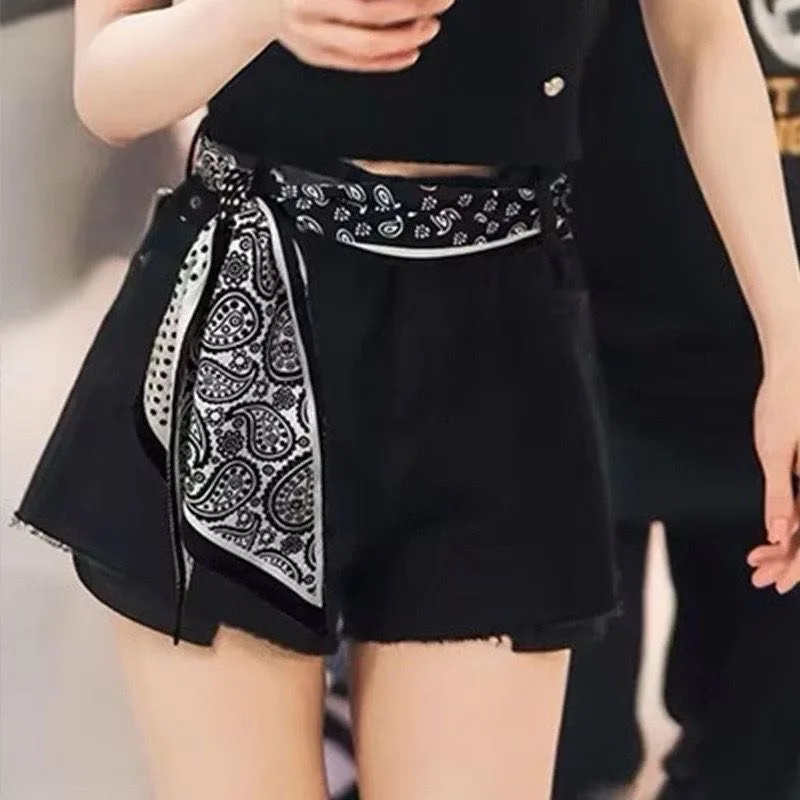 "وشاح طويل رقيق مع حزام - شريط شعر نسائي متعدد الاستخدامات، إكسسوار شعر فاخر وشريط للرقبة" #4