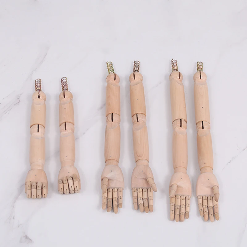 Female Male & Kids Wood or Plastic Mannequin Arm Hand Accessories For Mannequins Props