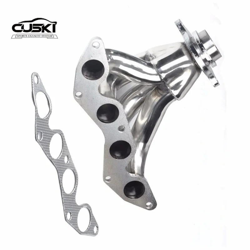 High Flow Exhaust Header Manifolds For Honda Civic EX 2001-2005 Only Engine Type 1.7L L4- 4 quality Stainless Steel Car Exhaust