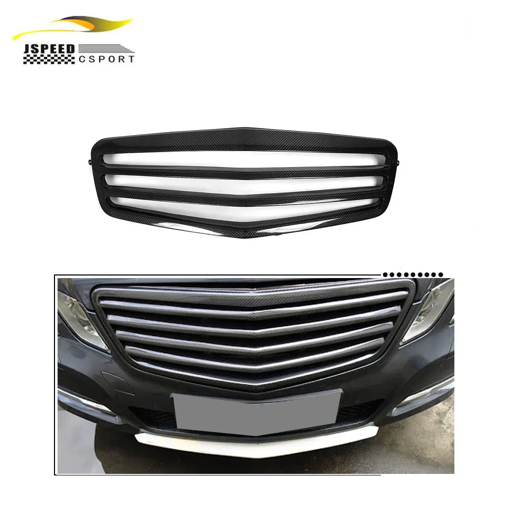 

Suitable for The E-CLASS W212 E200 260 300 carbon fiber front bumper grille is used Suitable for the Mercedes-Benz 09-12