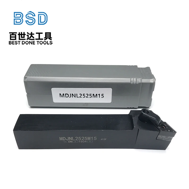MDJNL2525M15 Indexable Lathe Tool Holder, High Precision External Turning Tool for CNC Machine, Factory Direct Supply