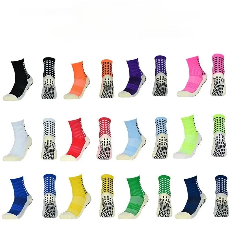 Unisex Anti Slip Football Socks Outdoor Sport Grip Soccer Socks For KIids and Adults